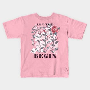 Spring rose garden nature Kids T-Shirt